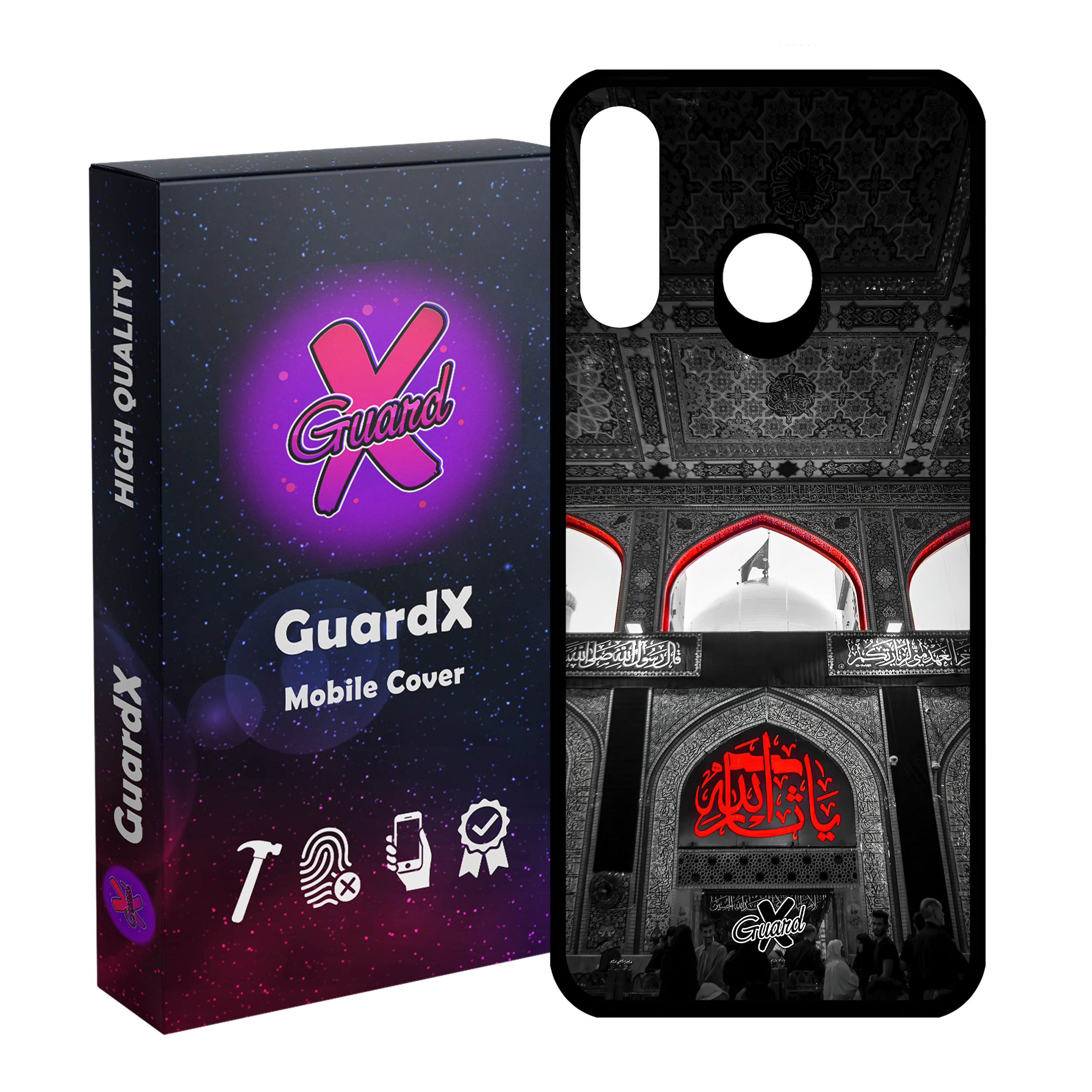 کاور گارد ایکس طرح محرم 4 مدل Glass10459 مناسب برای گوشی موبایل هوآوی P30 Lite/Nova 4E