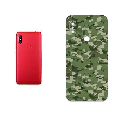 برچسب پوششی ماهوت مدل Army-Green-Pixel مناسب برای گوشی موبایل شیائومی Redmi Note 6 Pro