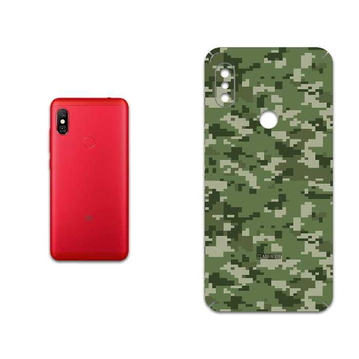 برچسب پوششی ماهوت مدل Army-Green-Pixel مناسب برای گوشی موبایل شیائومی Redmi Note 6 Pro