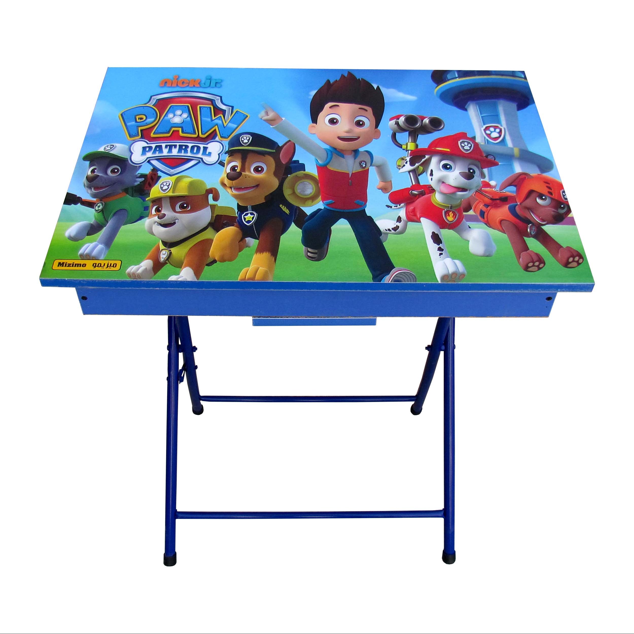 میز تحریر باکسدار میزیمو طرح  سگ های نگهبان  کد 1051 (مدل پایه رنگی)