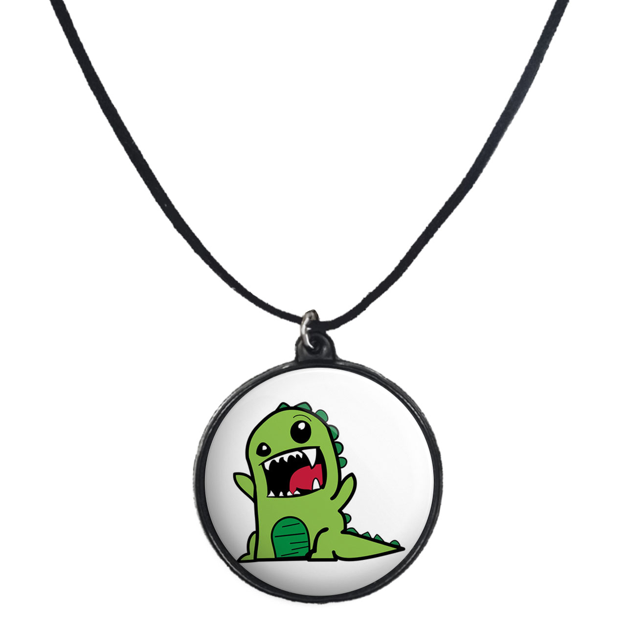 گردنبند پرمانه طرح دایناسورهای بامزه کد pmb.29771مدل دو طرفه