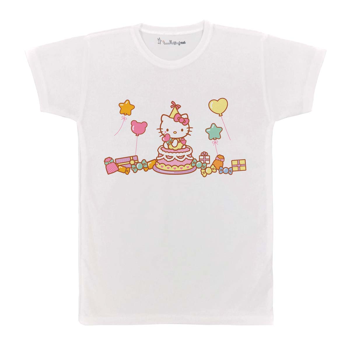 تی شرت بچگانه پرمانه طرح Kitty کد pmt.2407