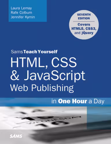 خرید و دانلود نسخه کامل کتاب HTML, CSS &amp; JavaScript Web Publishing in One Hour a Day