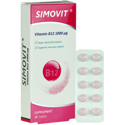 ویتامین ب 12 سیموویت 1000 میکروگرم سیمرغ دارو عطار