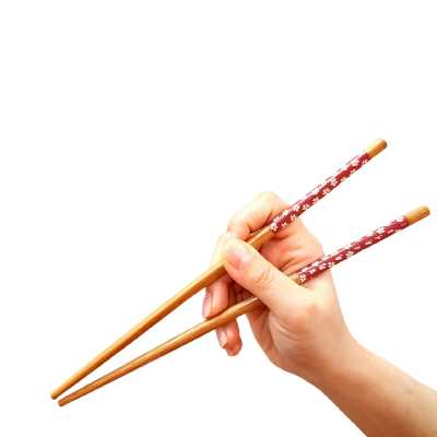 چوب غذاخوری مدل چاپستیک طرح گلدار کد 2