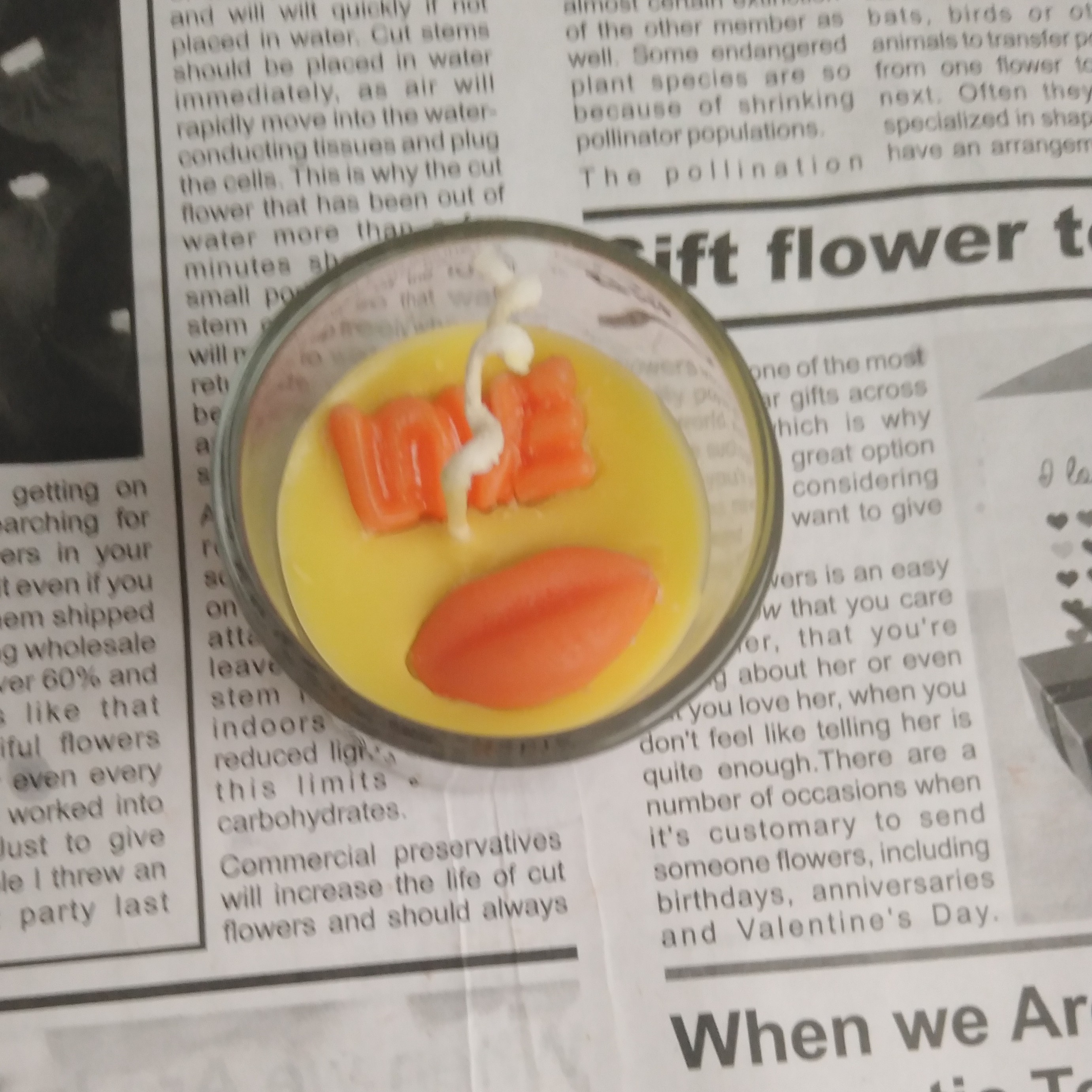 شمع پاییزی شات  کادو هدیه گیفت خاص دکور شیک خاص تزیینی فانتزی تزیینی تولد