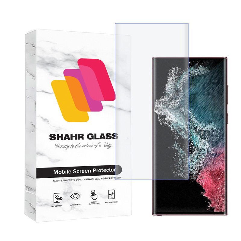 محافظ صفحه نمایش یووی شهر گلس مدل UVLIGHTSH مناسب برای گوشی موبایل سامسونگ Galaxy S22 Ultra 5G | کالا برتری