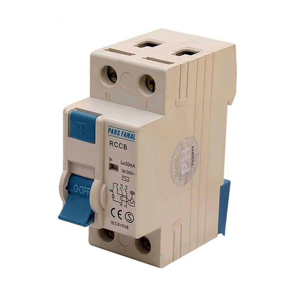 کلید محافظ جان ترکیبی 25 آمپر مگنتیک پارس فانال مدل 25A-PFL5-2P
