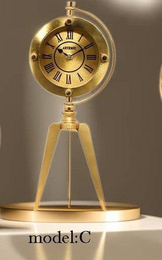 ساعت رومیزی آرتمیس کد 30300 Gold C طلایی (کوچک)
