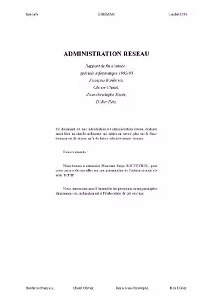 خرید و دانلود نسخه کامل کتاب Administration reseaux