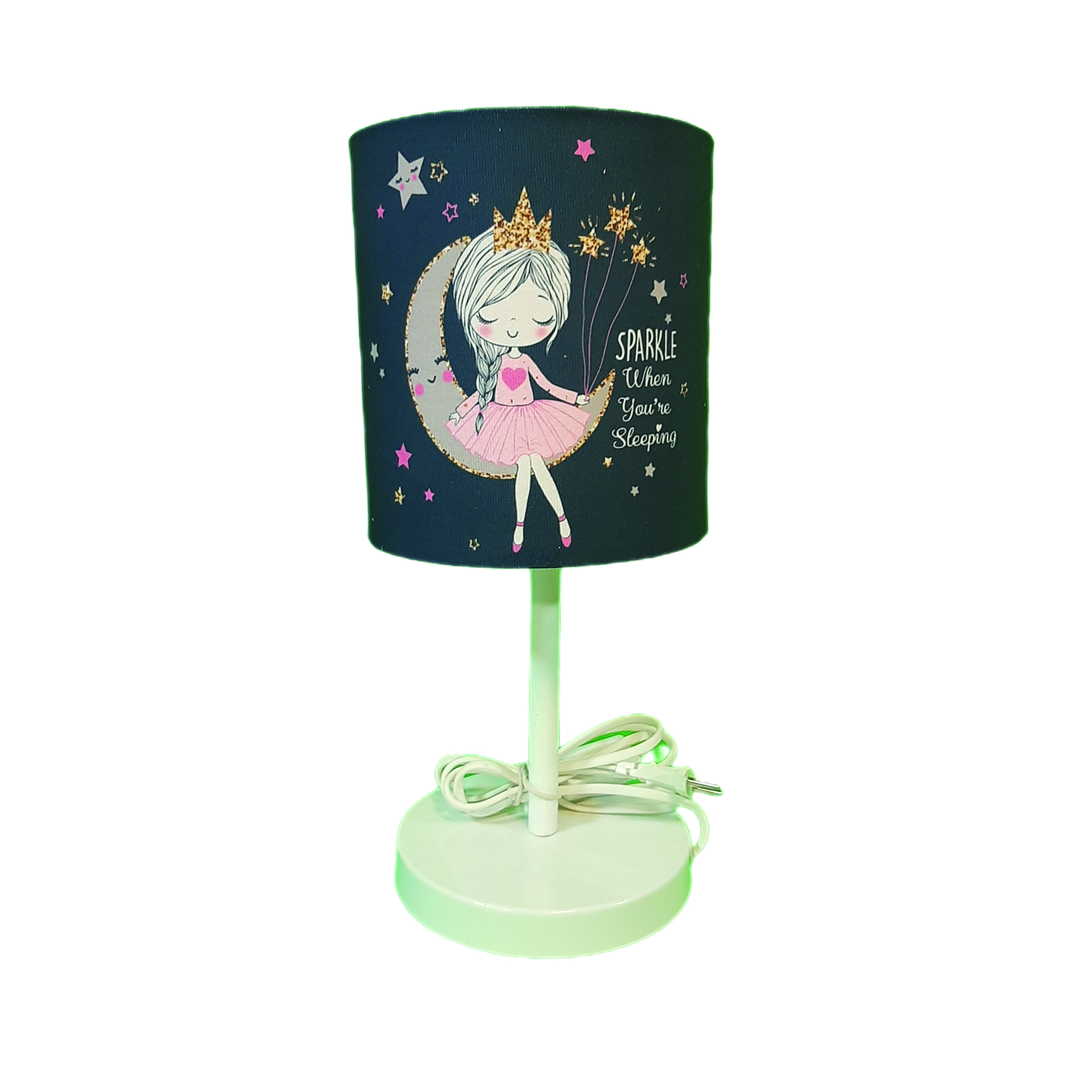 آباژور رومیزی کودک مدل دختر روی ماه کد A-126