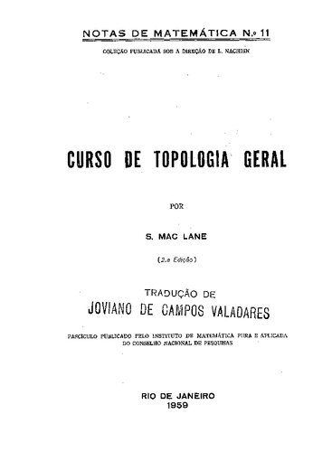 خرید و دانلود نسخه کامل کتاب Curso de Topologia Geral