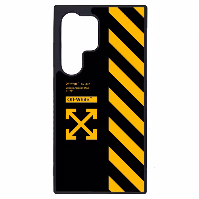 کاور طرح آف وایت Off White کد G-170 مناسب برای گوشی موبایل سامسونگ Galaxy S24 Ultra | دیجی قاب دونی