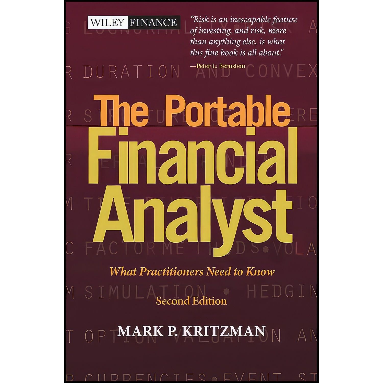 کتاب زبان اصلی The Portable Financial Analyst اثر Mark P Kritzman