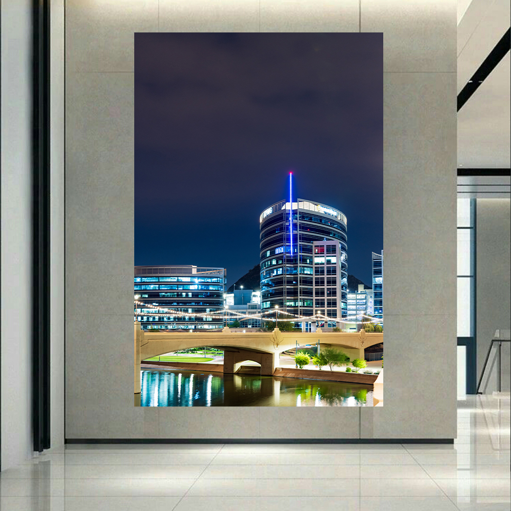 تابلو بوم طرح نمای شهری مدل برج کد AR2638