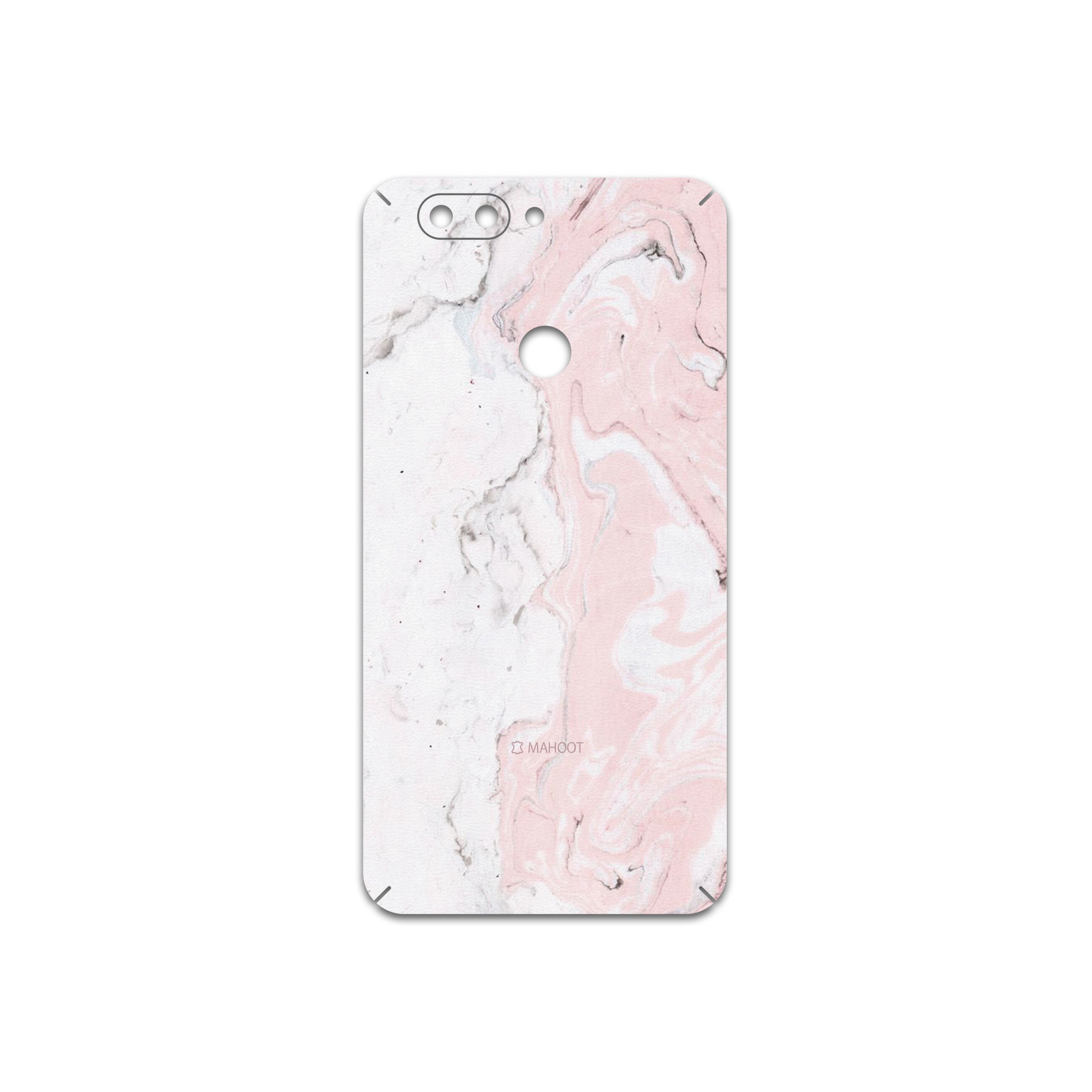 برچسب پوششی ماهوت مدل Blanco-Pink-Marble مناسب برای گوشی موبایل الفون P8 Mini