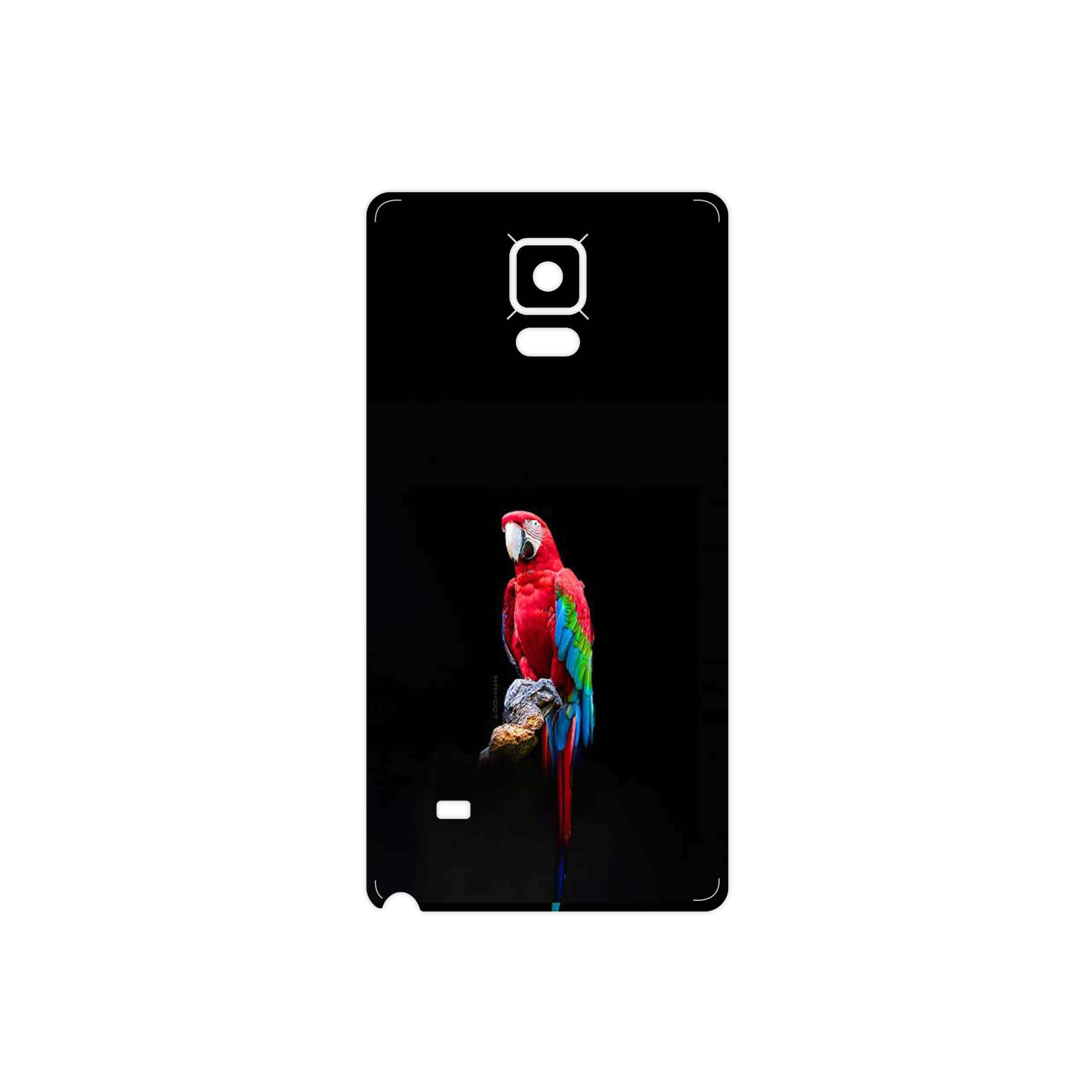 برچسب پوششی ماهوت مدل Parrot مناسب برای گوشی موبایل سامسونگ Galaxy Note 4