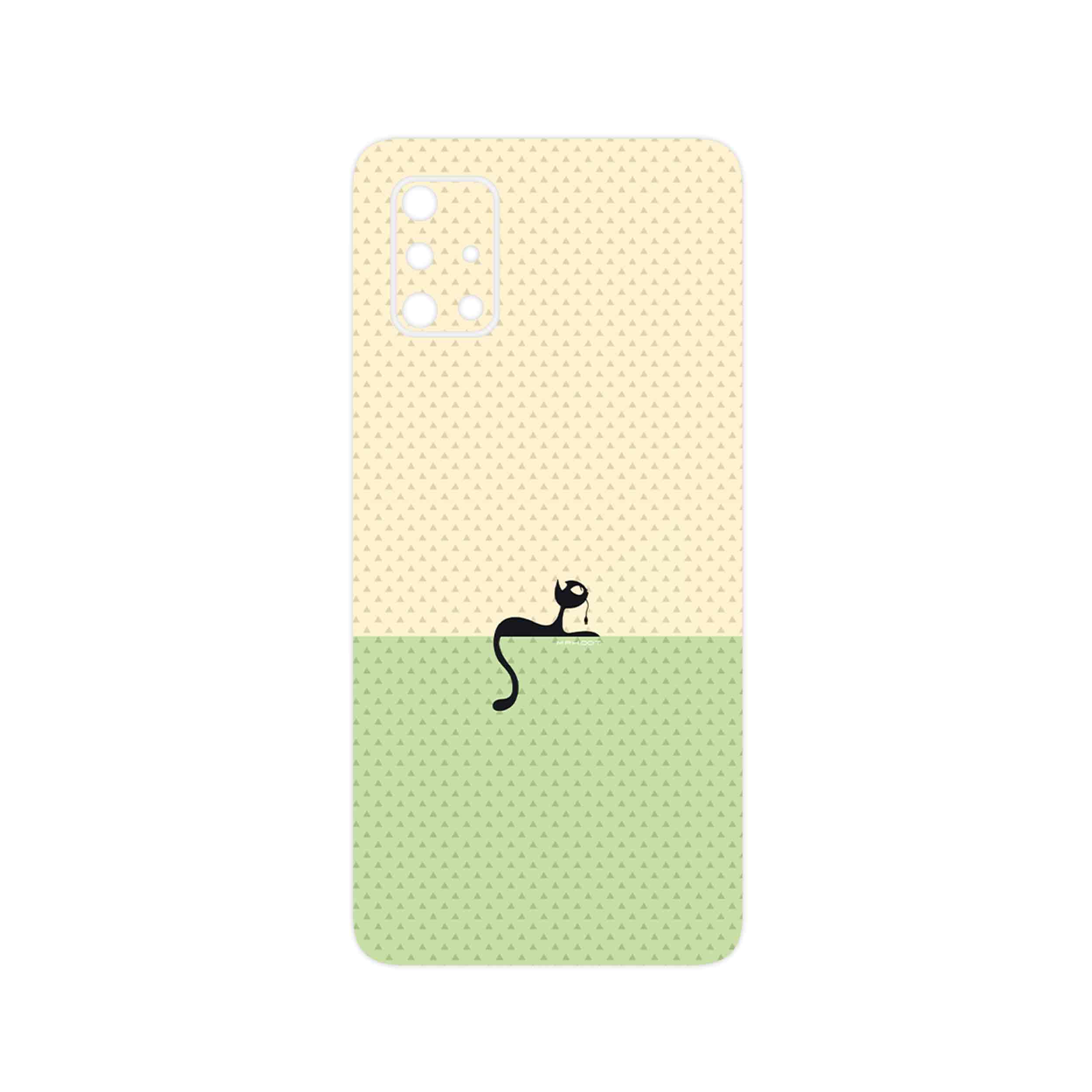 برچسب پوششی ماهوت مدل Minimal Internet Cat Icon مناسب برای گوشی موبایل سامسونگ Galaxy A71