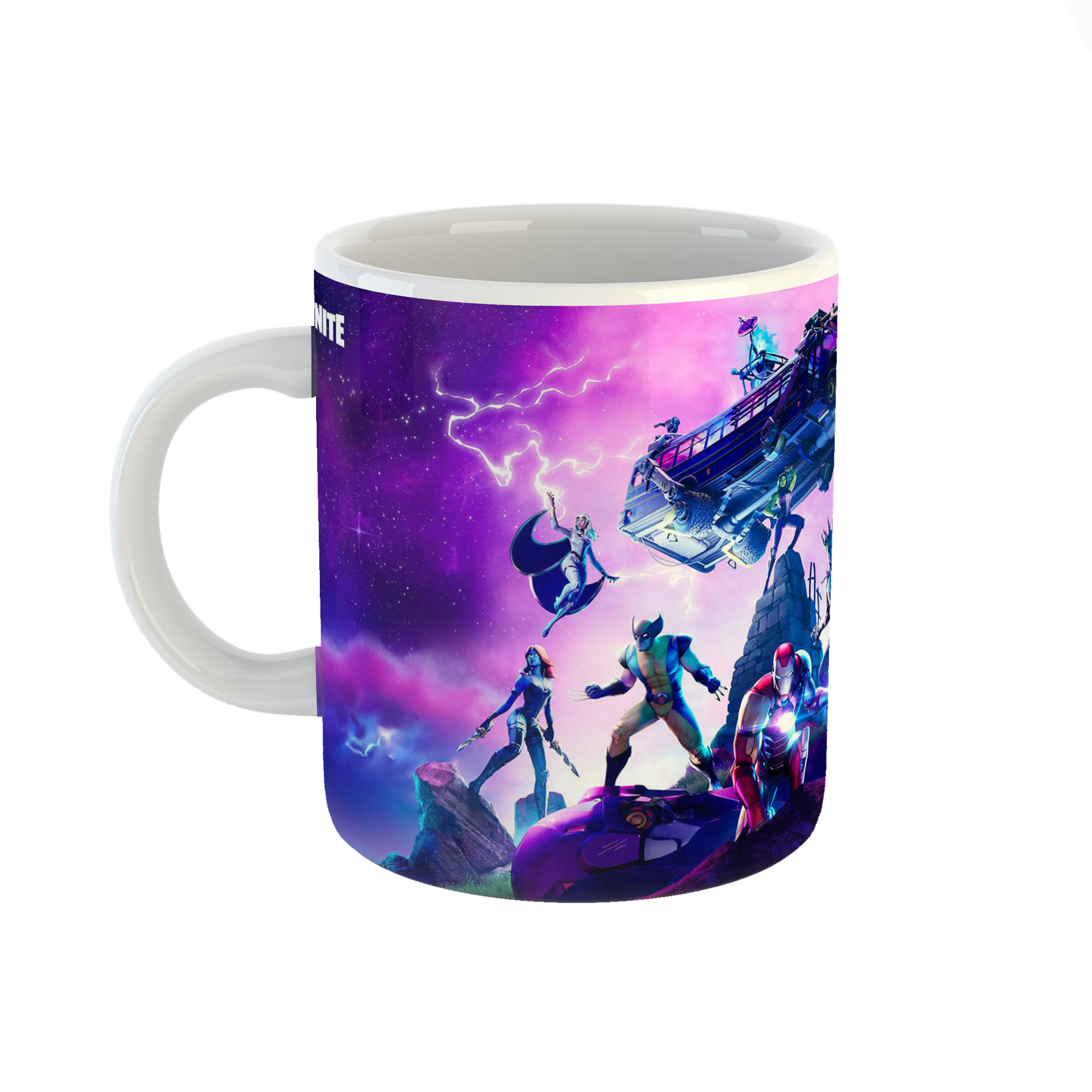 ماگ طرح بازی fortnite مدل marvel