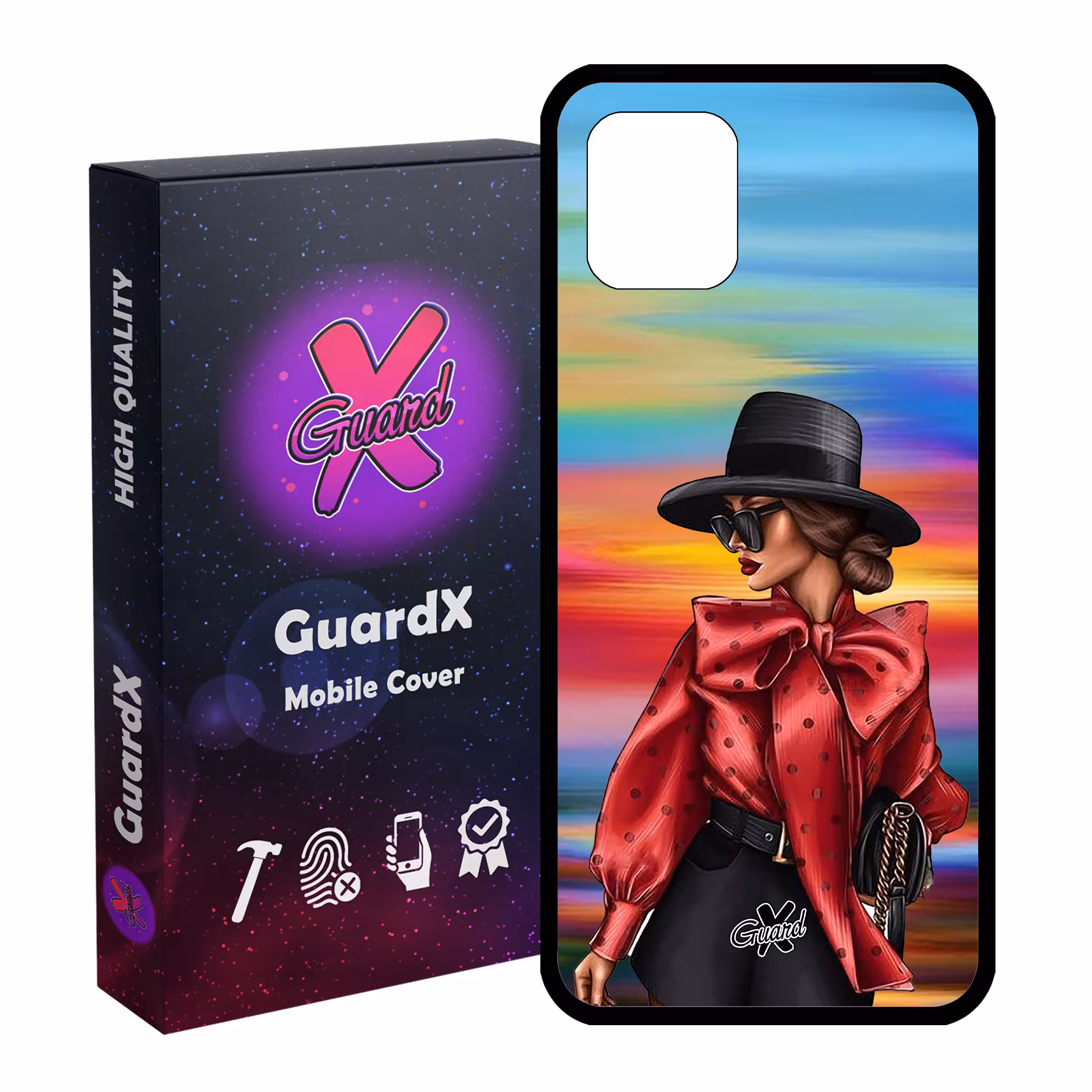 کاور گارد ایکس طرح Girl مدل Glass10086 مناسب برای گوشی موبایل سامسونگ Galaxy Note 10 Lite