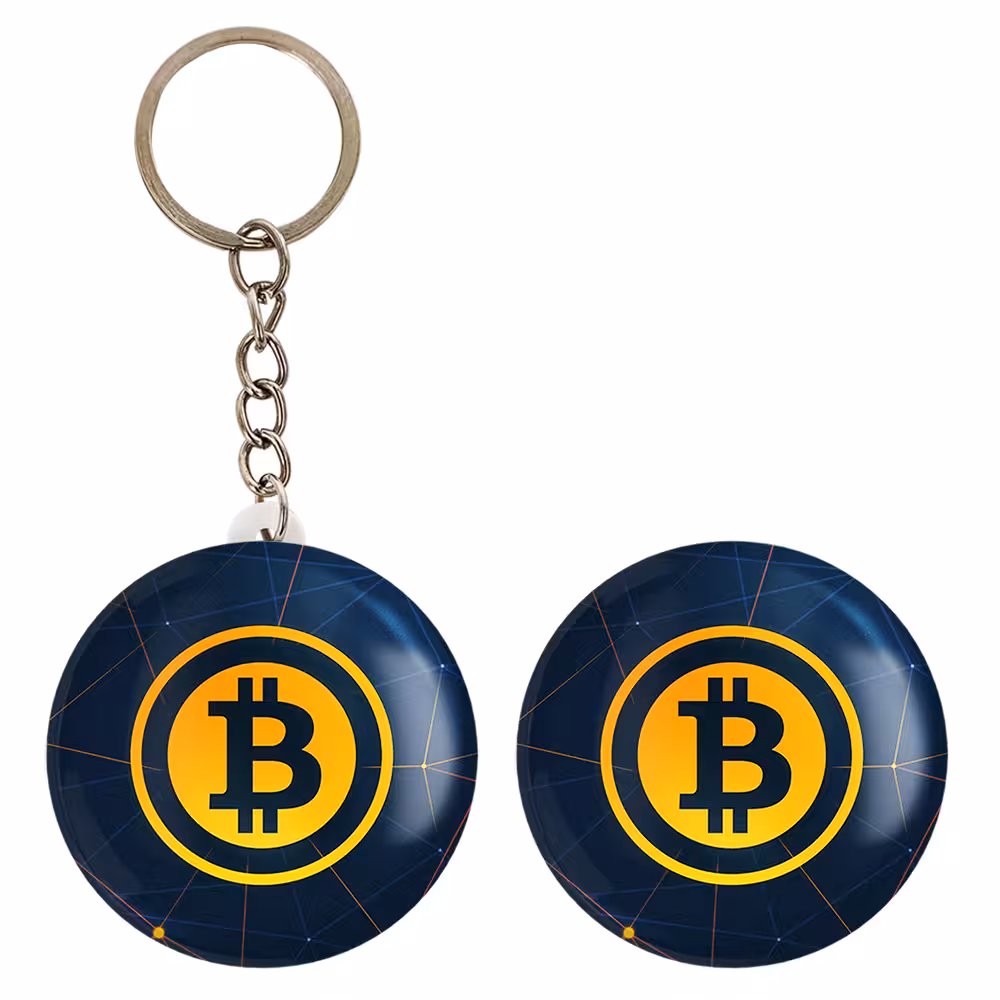 پیکسل خندالو مدل ارز دیجیتال بیت کوین Bitcoin کد 10876 به همراه جاکلیدی