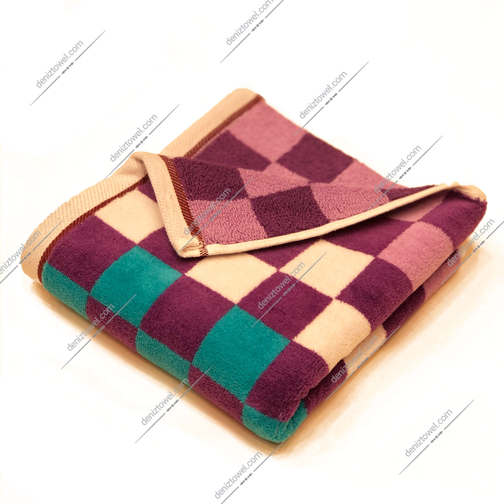 حوله دستی طرح شطرنجی کد 02