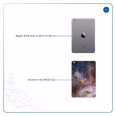 برچسب پوششی ماهوت مدل Universe-by-NASA-6 مناسب برای تبلت اپل iPad mini 2 2013 A1491