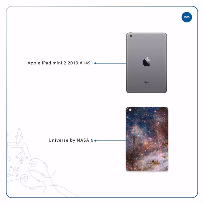 برچسب پوششی ماهوت مدل Universe-by-NASA-6 مناسب برای تبلت اپل iPad mini 2 2013 A1491