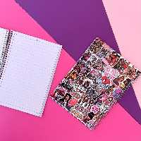 دفتر مشق ساده دخترانه طرح دو