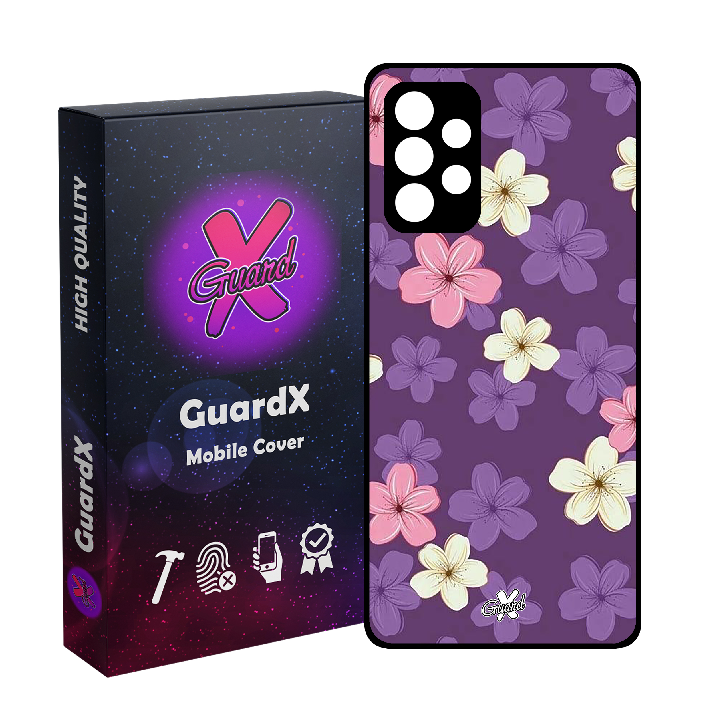 کاور گارد ایکس طرح گل مدل Glass10536 مناسب برای گوشی موبایل سامسونگ Galaxy A53