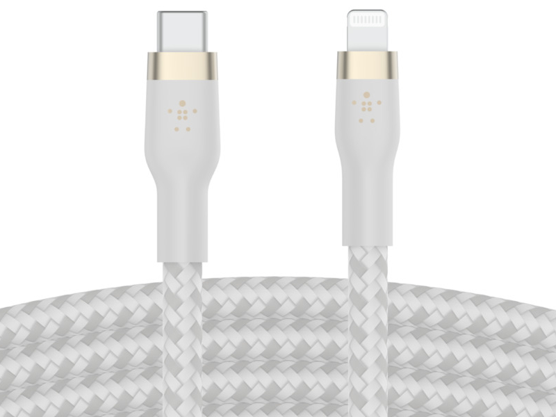 کابل فست شارژ Type-C به Lightning بلکین مدل CAA011bt3M به طول 3 متر