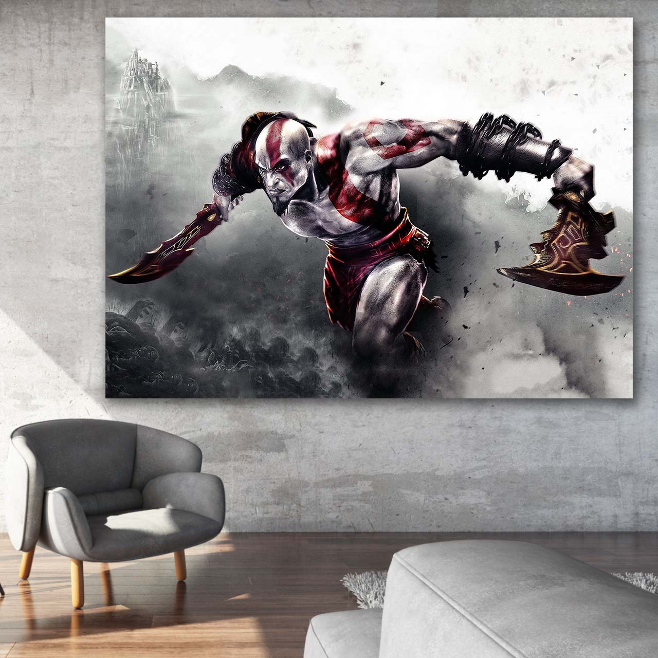 تابلو شاسی طرح God of War مدل Game 2027