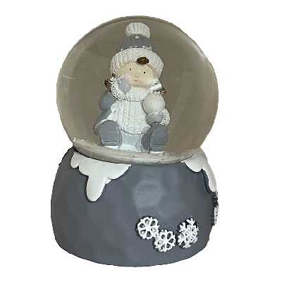 گوی مدل چراغدار طرح کودک زمستانی کد 01