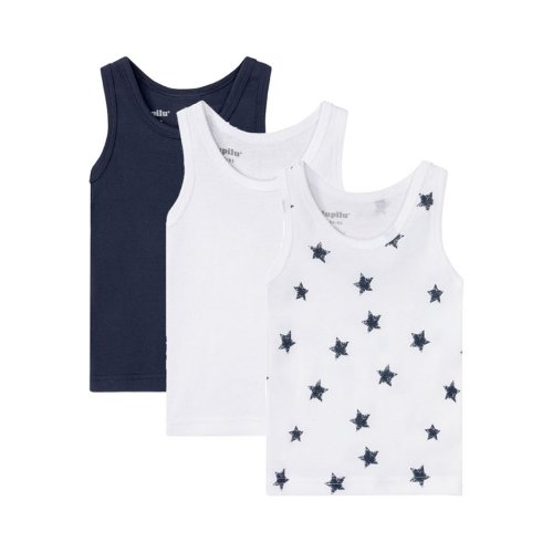 پک 3 عددی زیرپوش رکابی پسرانه دخترانه لوپیلو lupilu آلمان ، سایز 1 تا 2 سال(ارسال رایگان)