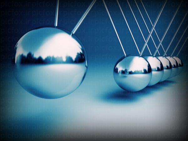 خرید و دانلود عکس 3D توپ آونگ های نیوتون | پیک فاکس | Pic Fox