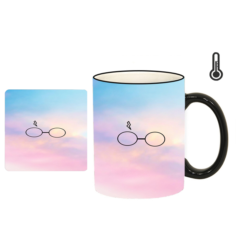 ماگ حرارتی طرح هری پاتر کد h118 به همراه زیرلیوانی