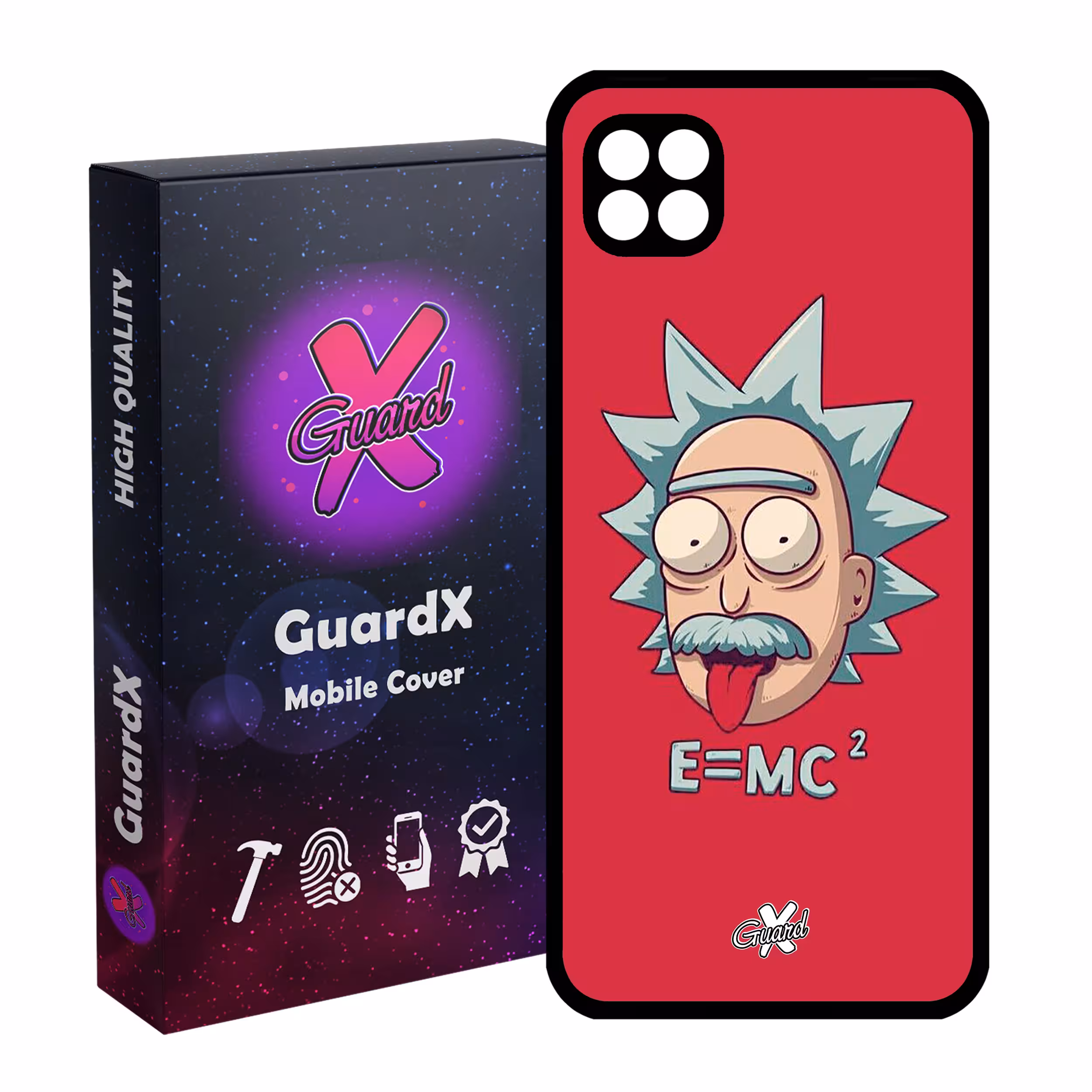 کاور گارد ایکس طرح Rick and Morty مدل Glass10046 مناسب برای گوشی موبایل سامسونگ Galaxy A22 5G