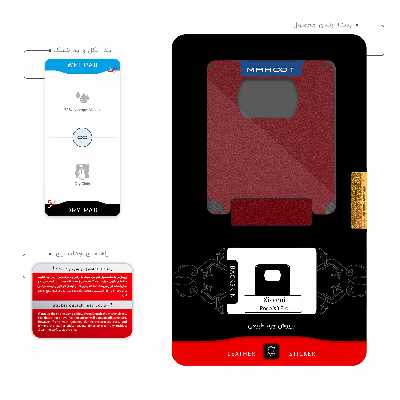 برچسب پوششی ماهوت مدل Red-Leather مناسب برای گوشی موبایل شیائومی Poco X3 Pro