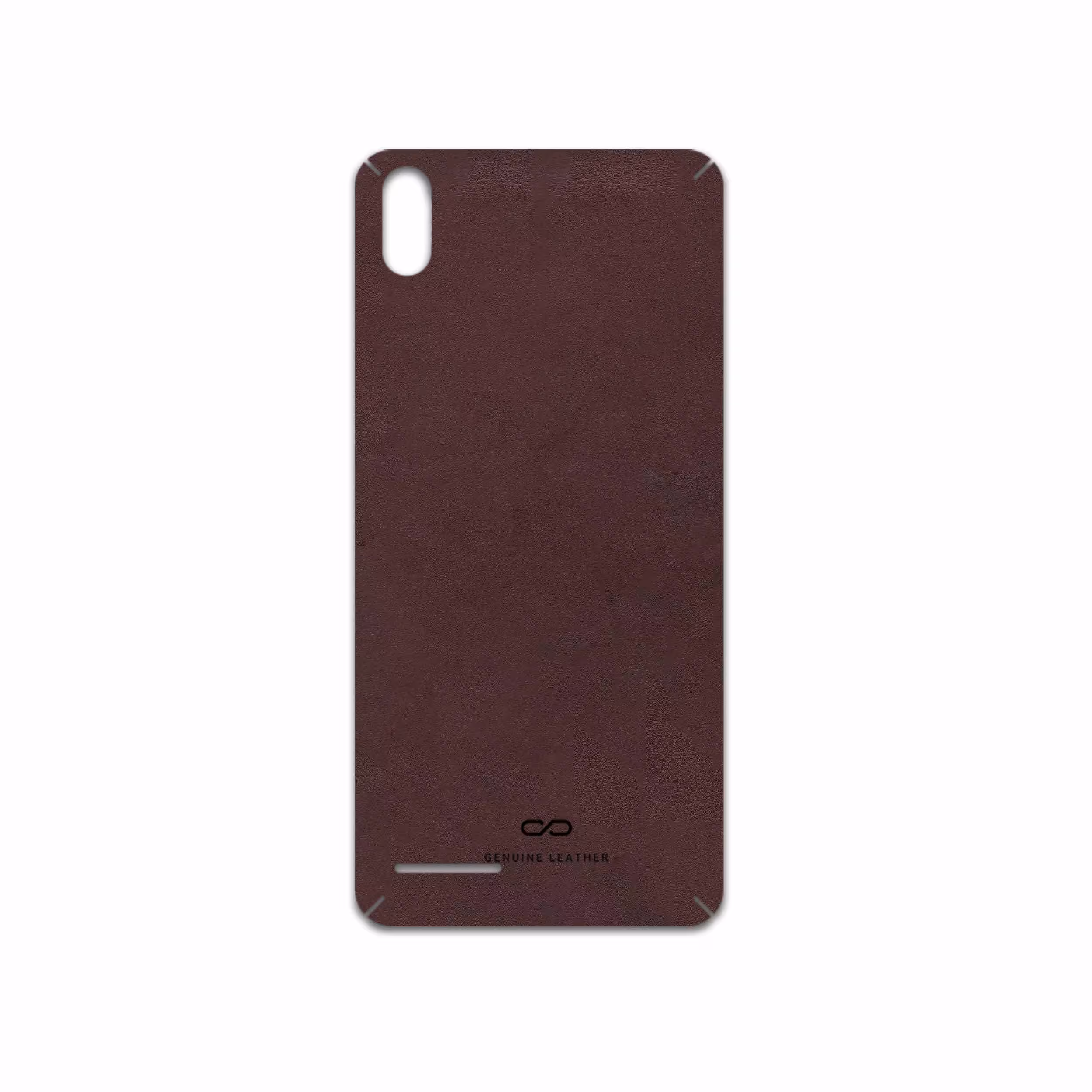 برچسب پوششی ماهوت مدل Matte-Dark-Brown-Leather مناسب برای گوشی موبایل لاوا Z51