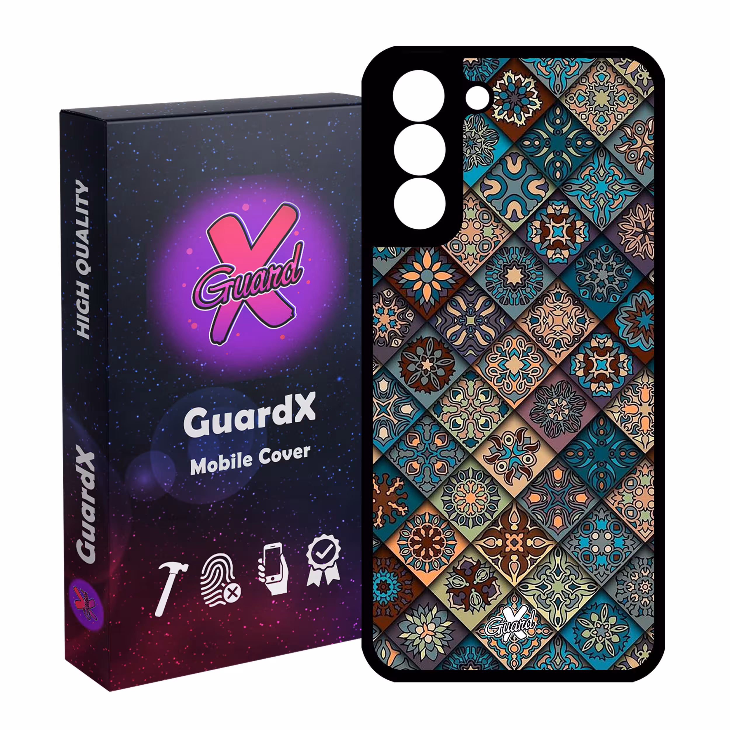 کاور گارد ایکس طرح Tile مدل Glass10093 مناسب برای گوشی موبایل سامسونگ Galaxy S21 FE