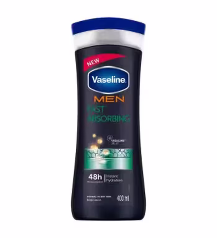 لوسیون بدن مردانه وازلین Fast Absorbing حجم 400میل   ((ارسال رایگان برای خرید بالای 800 تومان))