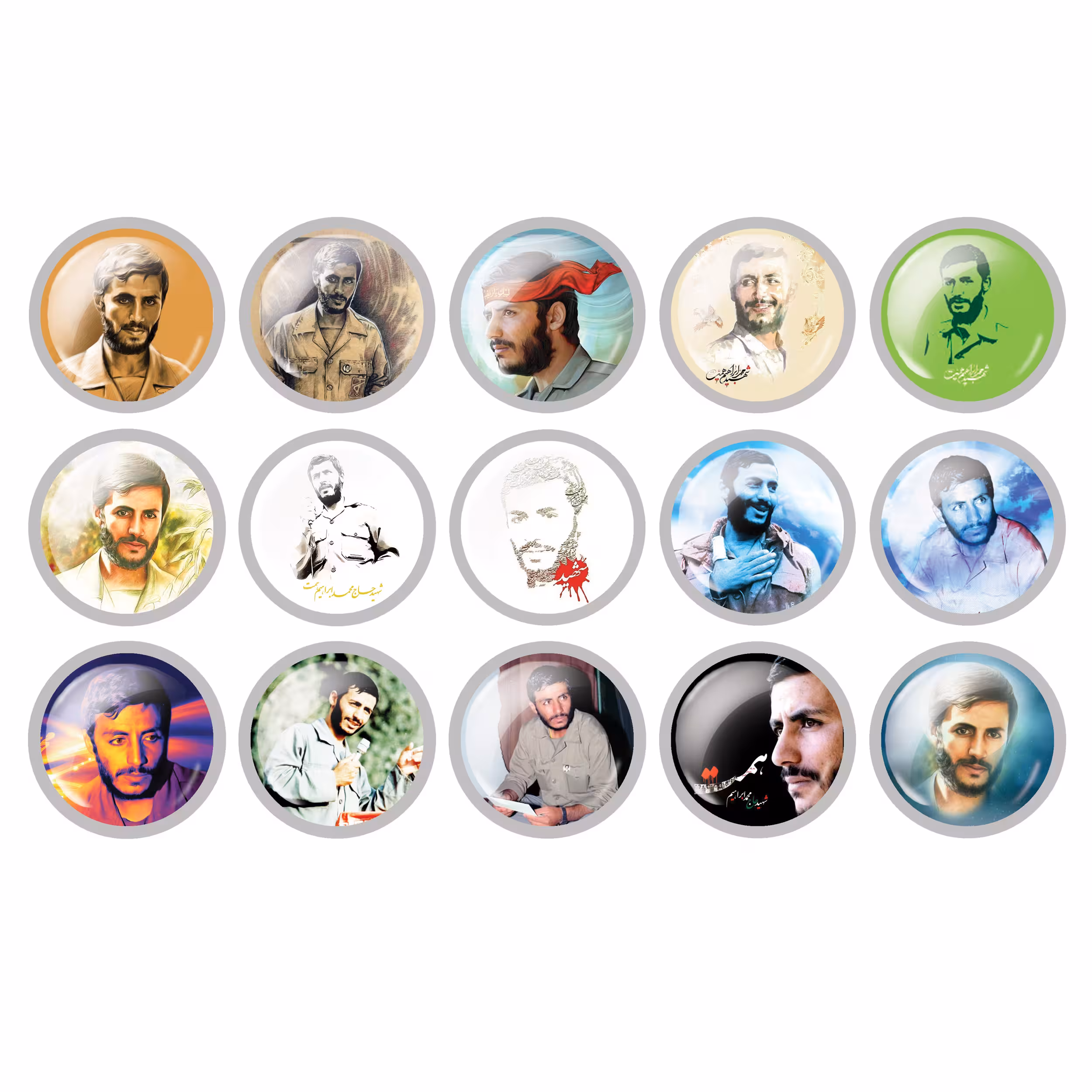 پیکسل مدل شهید ابراهیم همت کد 02 مجموعه 15 عددی