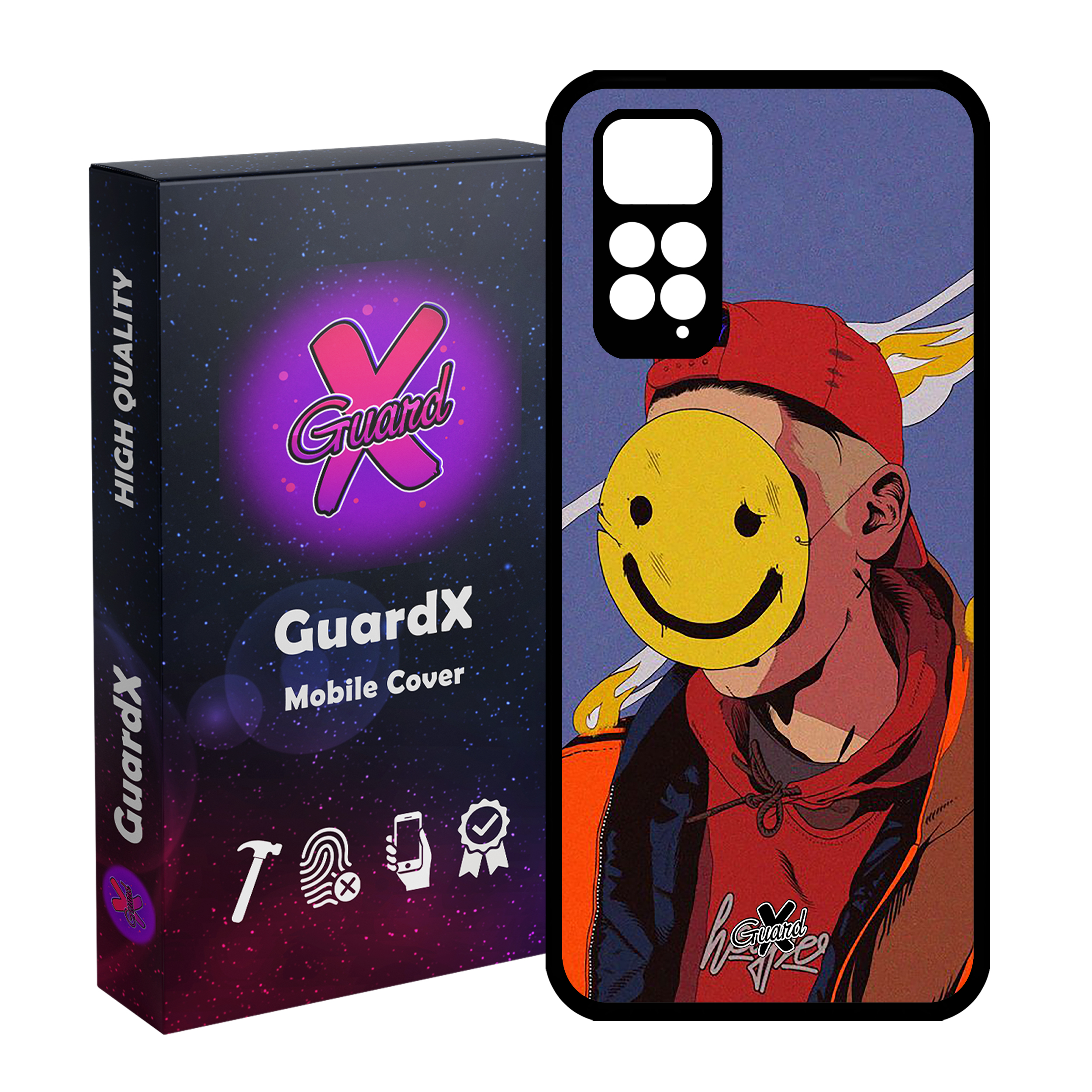 کاور گارد ایکس طرح Girl مدل Glass10342 مناسب برای گوشی موبایل شیائومی Redmi Note 11S/ Note 11 4G