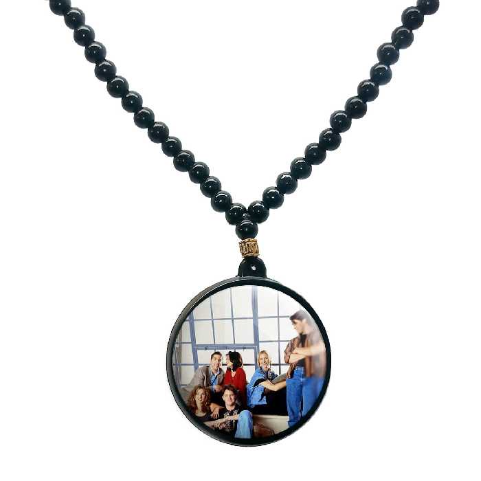 گردنبند پرمانه طرح فرندز کد pmd.18880 مدل دو طرفه