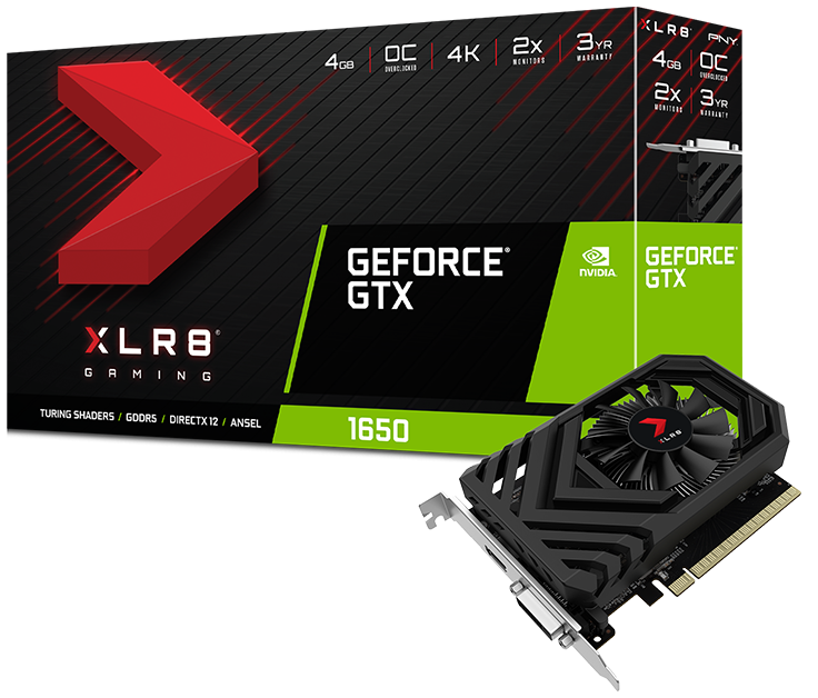 کارت گرافیک پی ان وای مدل GeForce GTX 1650 XLR8 Gaming OC Edition با حافظه 4 گیگابایت
