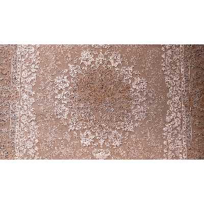 فرش ماشینی زمرد مشهد مدل 21005 زمینه بژ