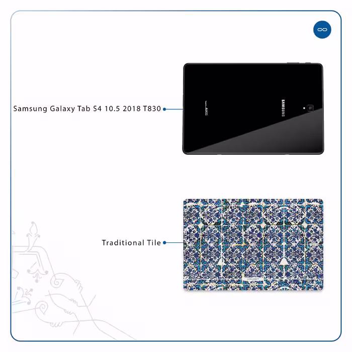 برچسب پوششی ماهوت مدل Iran-Tile1 مناسب برای تبلت سامسونگ Galaxy Tab S4 10.5 2018 T830