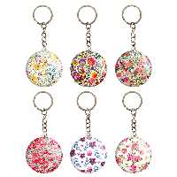 جاکلیدی خندالو طرح گل کد 101B مجموعه 6 عددی