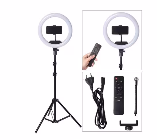 رینگ لایت حرفه و سه پایه بلند مدل LED RING FILL LIGHT