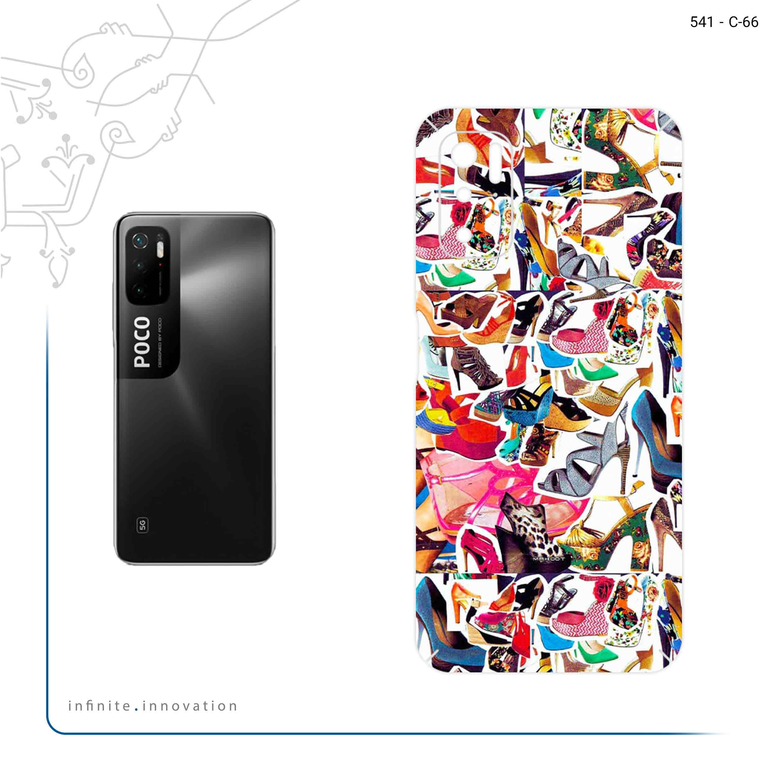 برچسب پوششی ماهوت مدل Collage of High heel Shoes مناسب برای گوشی موبایل شیائومی Poco M3 Pro 5G